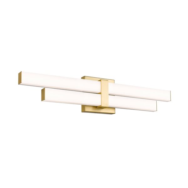 Z-Lite Zane 25-in Modern Gold 2-Light Vanity Light