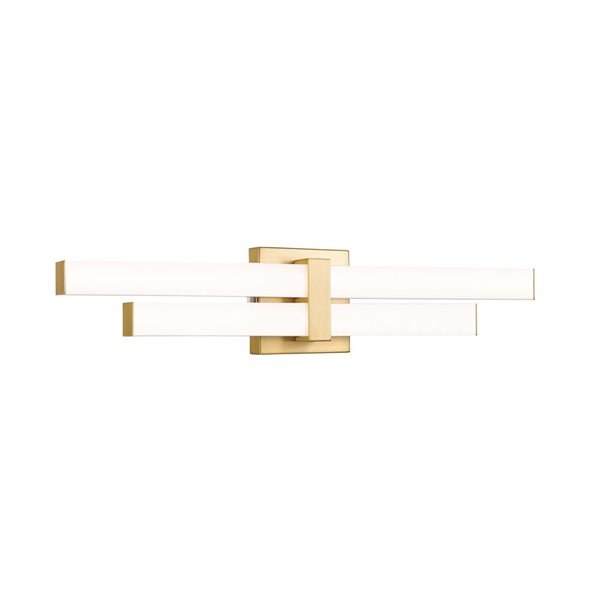 Z-Lite Zane 25-in Modern Gold 2-Light Vanity Light