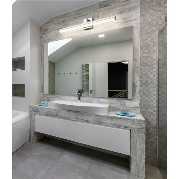 Z-Lite Liam 32-in Chrome 1-Light Vanity Light