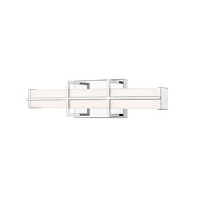 Z-Lite Harrison 18-in Chrome  1-Light Vanity Light