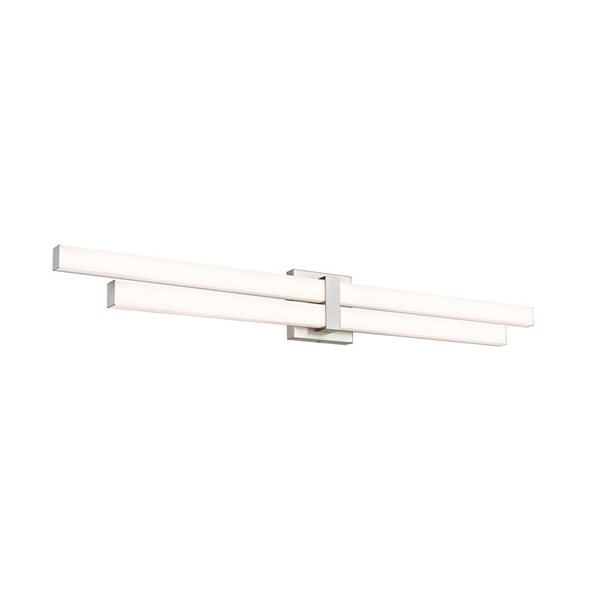 Z-Lite Zane 40-in Brushed Nickel 2-Light Vanity Light