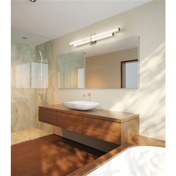 Z-Lite Zane 40-in Brushed Nickel 2-Light Vanity Light