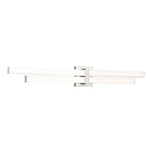 Z-Lite Zane 40-in Brushed Nickel 2-Light Vanity Light