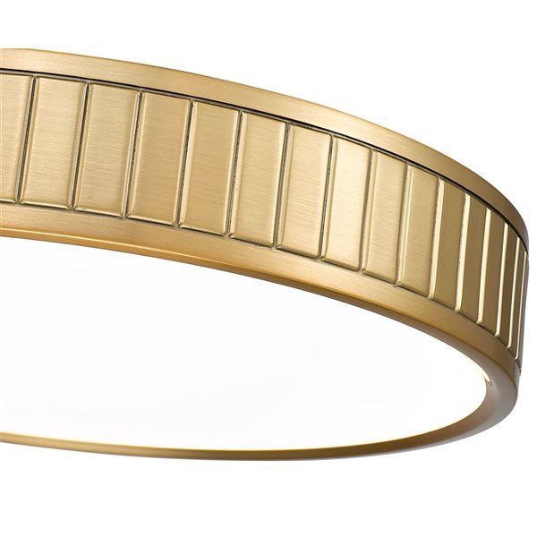 Z-Lite Madison Modern Gold 16.5-in 1-Light Flush Mount Light