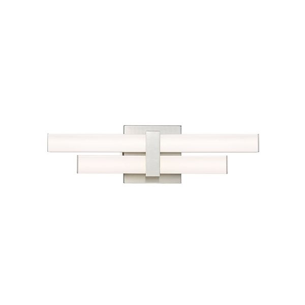 Z-Lite Zane 18-in Brushed Nickel 2-Light Vanity Light