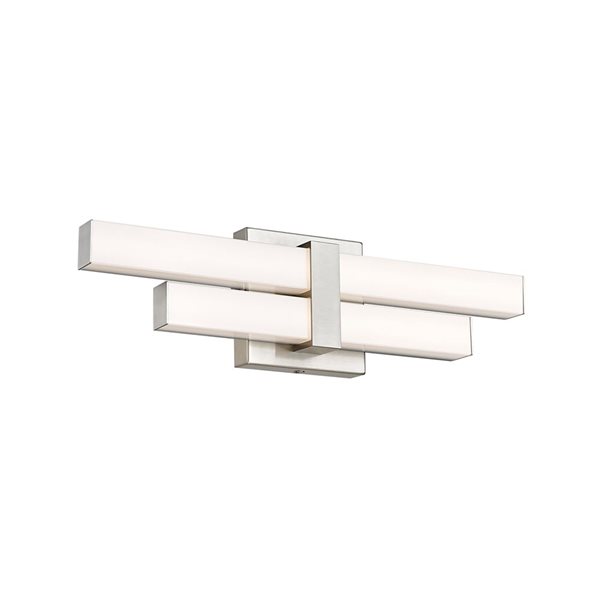 Z-Lite Zane 18-in Brushed Nickel 2-Light Vanity Light