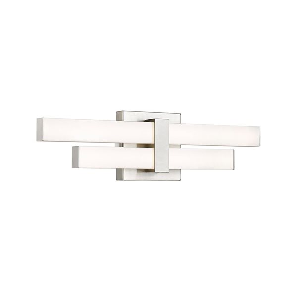 Z-Lite Zane 18-in Brushed Nickel 2-Light Vanity Light