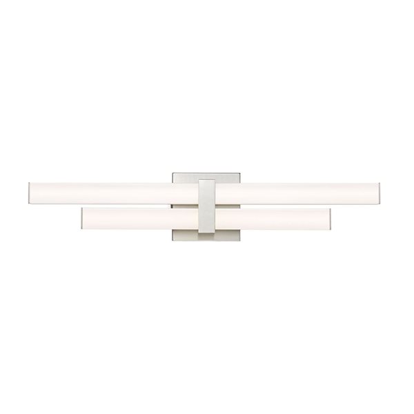 Z-Lite Zane 25-in Brushed Nickel 2-Light Vanity Light