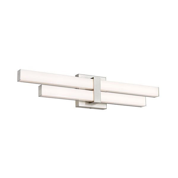 Z-Lite Zane 25-in Brushed Nickel 2-Light Vanity Light