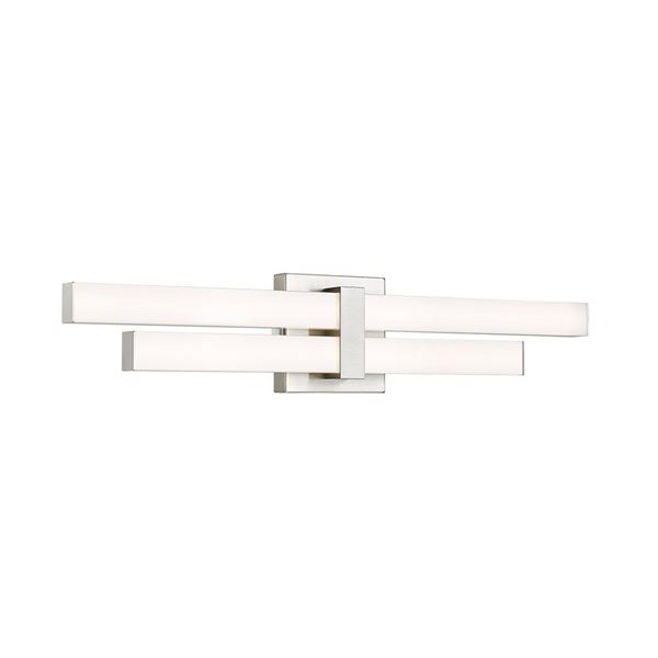 Z-Lite Zane 25-in Brushed Nickel 2-Light Vanity Light