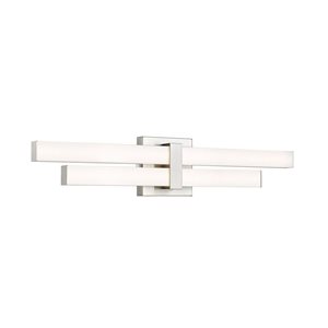 Z-Lite Zane 25-in Brushed Nickel 2-Light Vanity Light