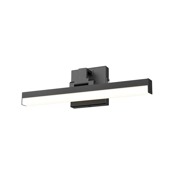 Z-Lite Liam 18-in Matte Black 1-Light Vanity Light