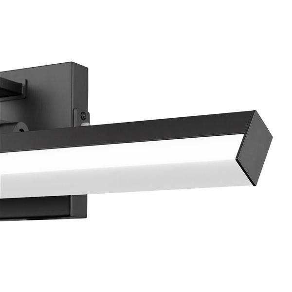 Z-Lite Liam 18-in Matte Black 1-Light Vanity Light