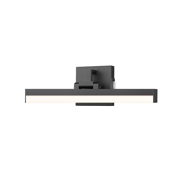 Z-Lite Liam 18-in Matte Black 1-Light Vanity Light