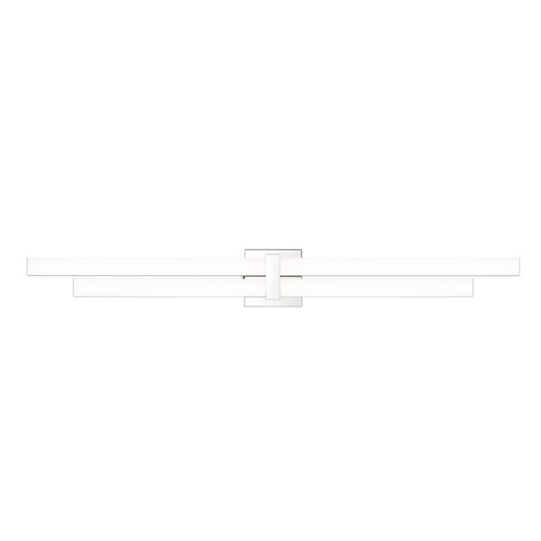 Z-Lite Zane 40-in Chrome 2-Light Vanity Light