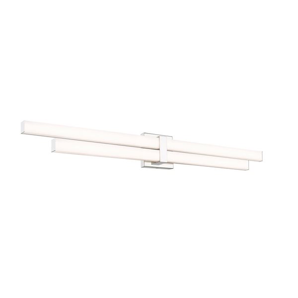 Z-Lite Zane 40-in Chrome 2-Light Vanity Light