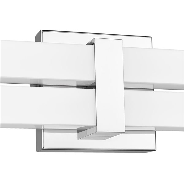 Z-Lite Zane 40-in Chrome 2-Light Vanity Light