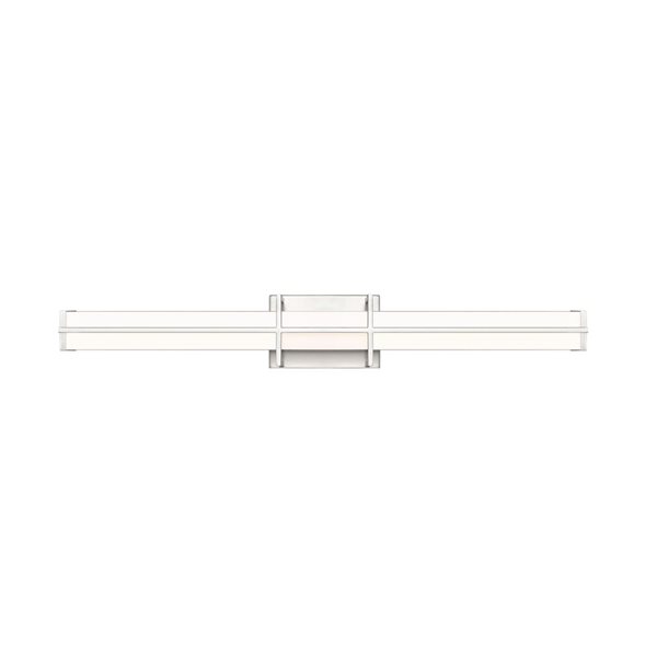 Z-Lite Harrison 32-in Brushed Nickel 1-Light Vanity Light