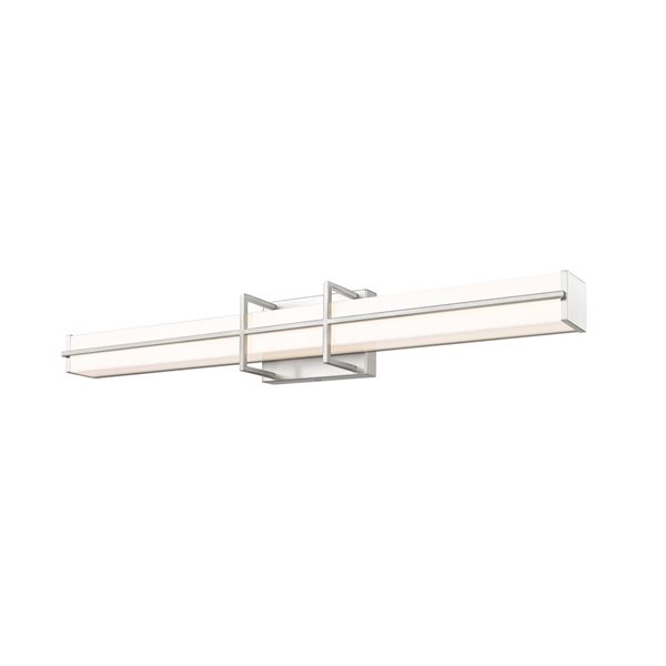 Z-Lite Harrison 32-in Brushed Nickel 1-Light Vanity Light