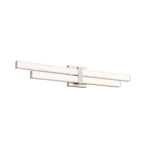 Z-Lite Zane 32-in Brushed Nickel 2-Light Vanity Light