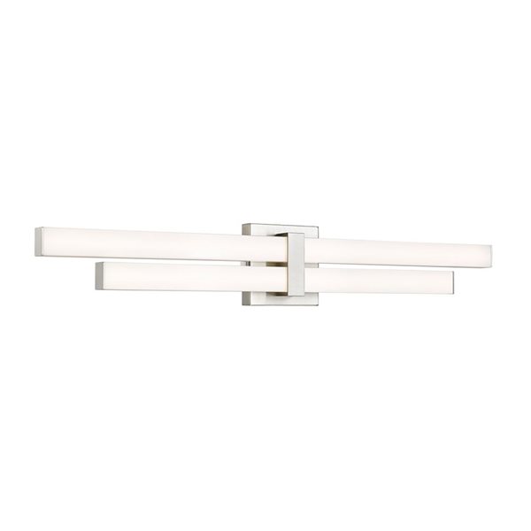 Z-Lite Zane 32-in Brushed Nickel 2-Light Vanity Light