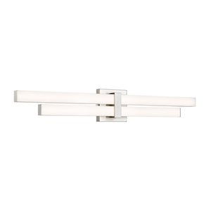 Z-Lite Zane 32-in Brushed Nickel 2-Light Vanity Light