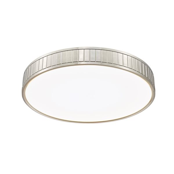 Z-Lite Madison 20.5-in Brushed Nickel 1-Light Flush Mount Light