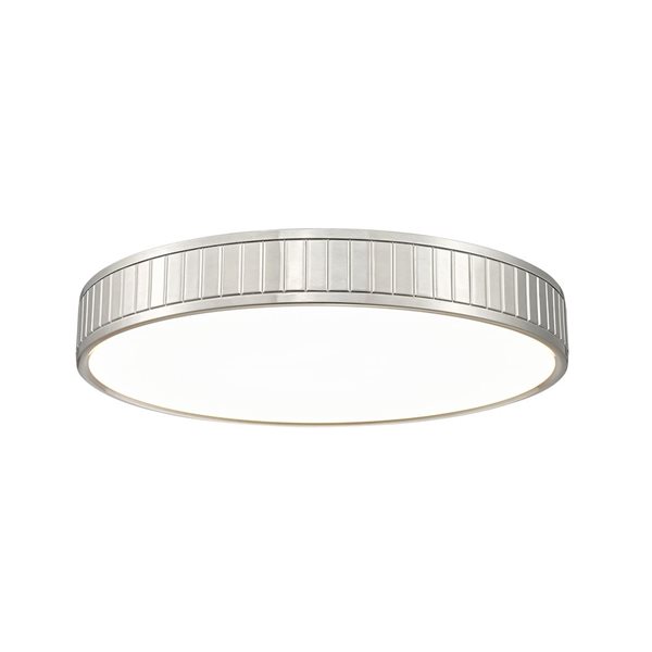 Z-Lite Madison 20.5-in Brushed Nickel 1-Light Flush Mount Light