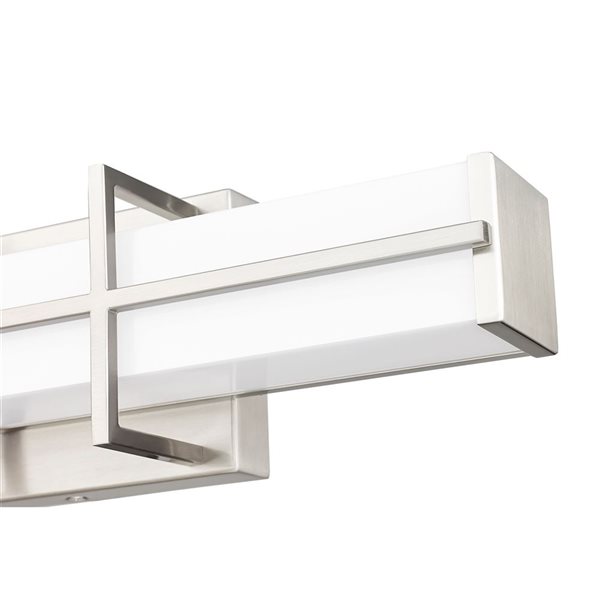 Z-Lite Harrison 18-in Brushed Nickel 1-Light Vanity Light