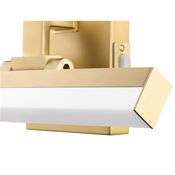 Z-Lite Liam 13-in Modern Gold 1-Light Vanity Light