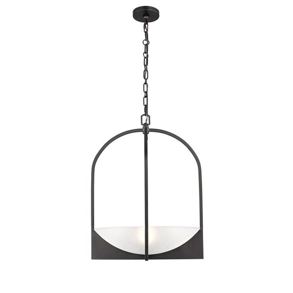 Z-Lite Devon Matte Black 4-Light Pendant Light