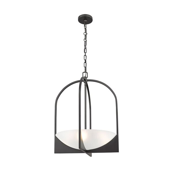 Z-Lite Devon Matte Black 4-Light Pendant Light