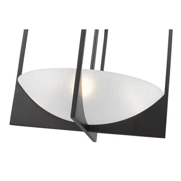 Z-Lite Devon Matte Black 4-Light Pendant Light