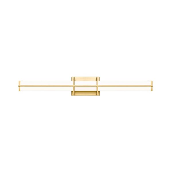 Z-Lite Harrison 32-in Modern Gold 1-Light Vanity Light