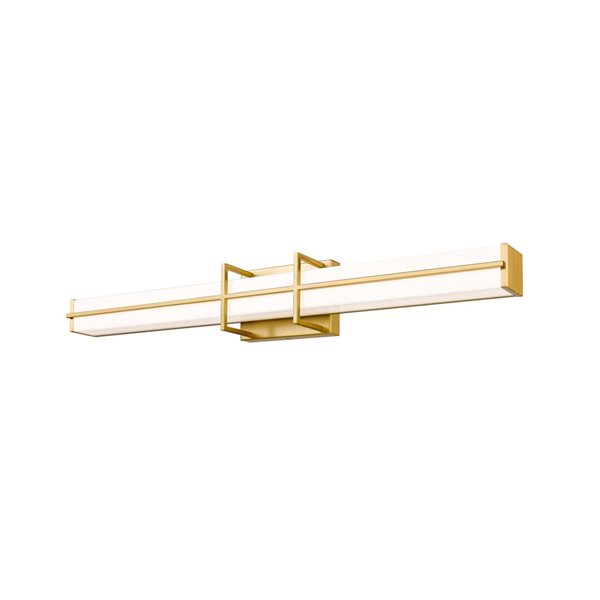 Z-Lite Harrison 32-in Modern Gold 1-Light Vanity Light