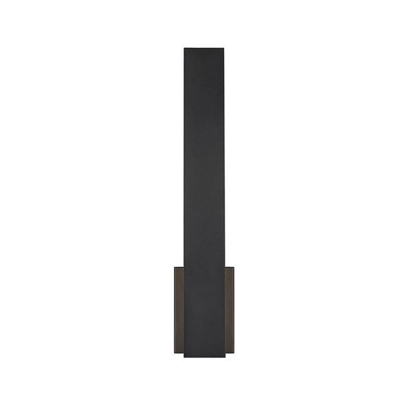 Z-Lite Stylet 4.75-in 12W Sand Black 2-Light Outdoor Wall-Light