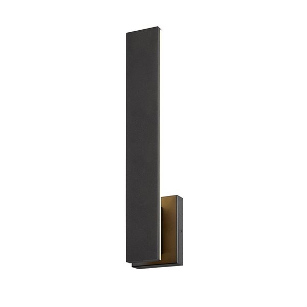 Z-Lite Stylet 4.75-in 12W Sand Black 2-Light Outdoor Wall-Light