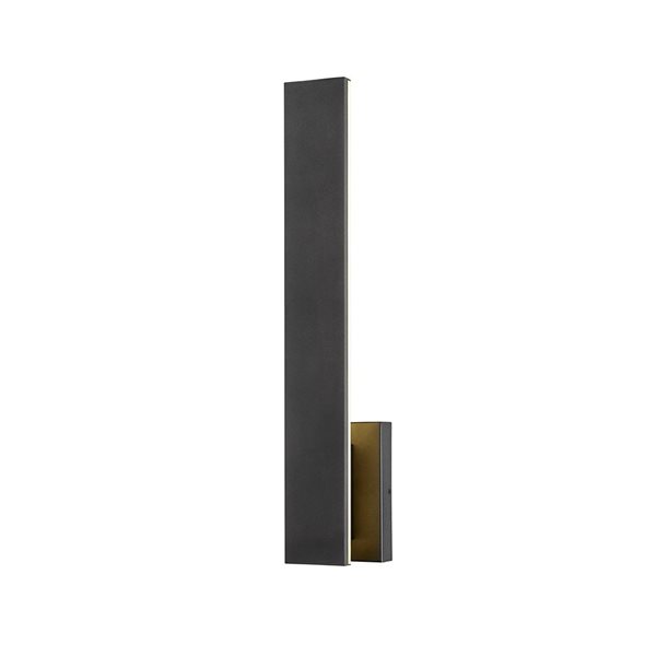 Z-Lite Stylet 4.75-in 12W Sand Black 2-Light Outdoor Wall-Light