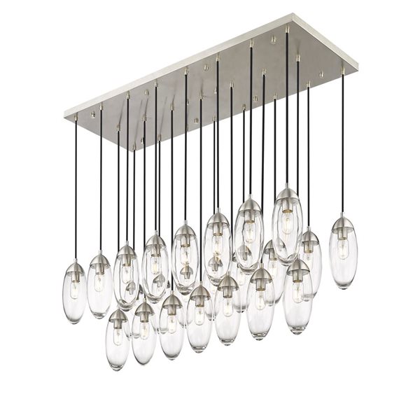 Z-Lite Arden Brushed Nickel 23-Light Linear Chandelier