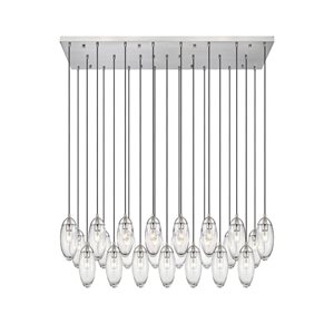 Z-Lite Arden Brushed Nickel 23-Light Linear Chandelier