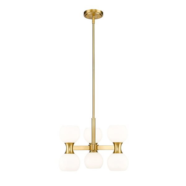 Z-Lite Artemis Modern Gold 6-Light Globe Chandelier