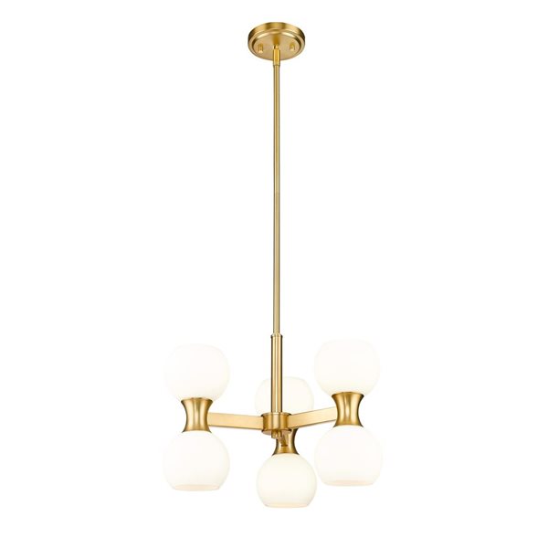 Z-Lite Artemis Modern Gold 6-Light Globe Chandelier