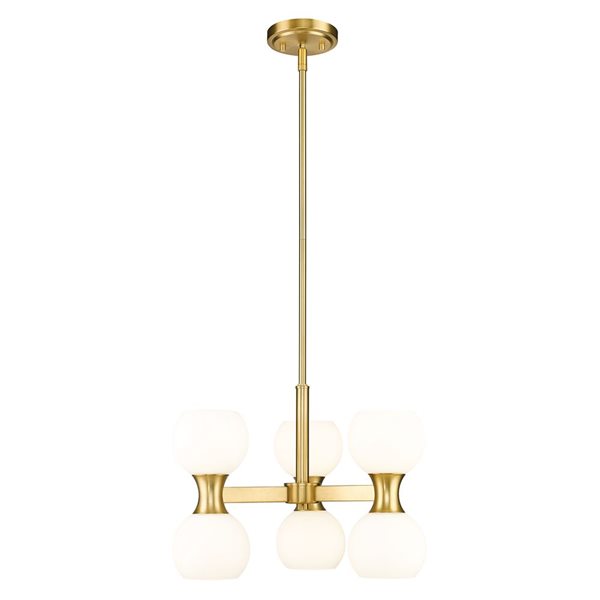 Z-Lite Artemis Modern Gold 6-Light Globe Chandelier