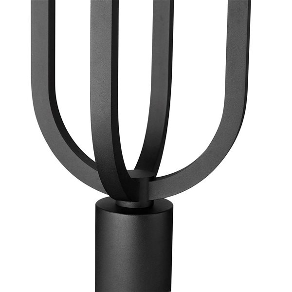 Z-Lite Leland 112.5-in H Sand Black 1-Light Outdoor Post Mounted Fixture