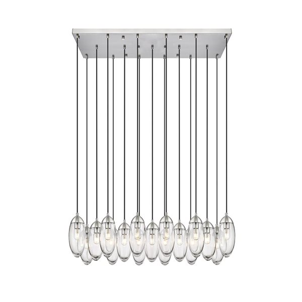 Z-Lite Arden Brushed Nickel 17-Light Linear Chandelier