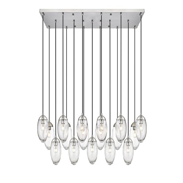 Z-Lite Arden Brushed Nickel 17-Light Linear Chandelier