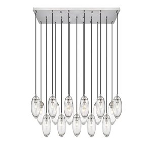 Z-Lite Arden Brushed Nickel 17-Light Linear Chandelier