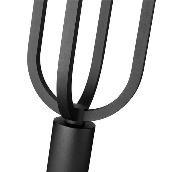 Z-Lite Leland 117.75-in H Sand Black 1-Light Outdoor Post Mounted Fixture