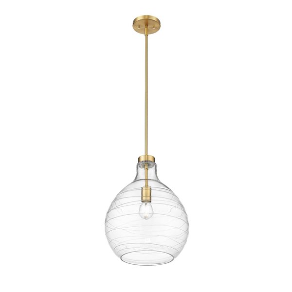 Z-Lite Bon Air Modern Gold 1-Light Bell Shape Pendant Light