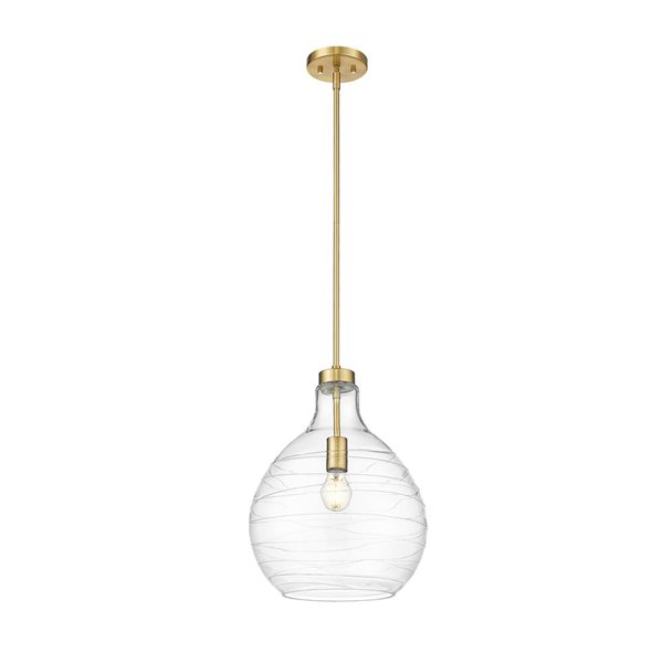 Z-Lite Bon Air Modern Gold 1-Light Bell Shape Pendant Light